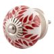 Cherry Leaf Floral Ceramic Cabinet Knobs Online
